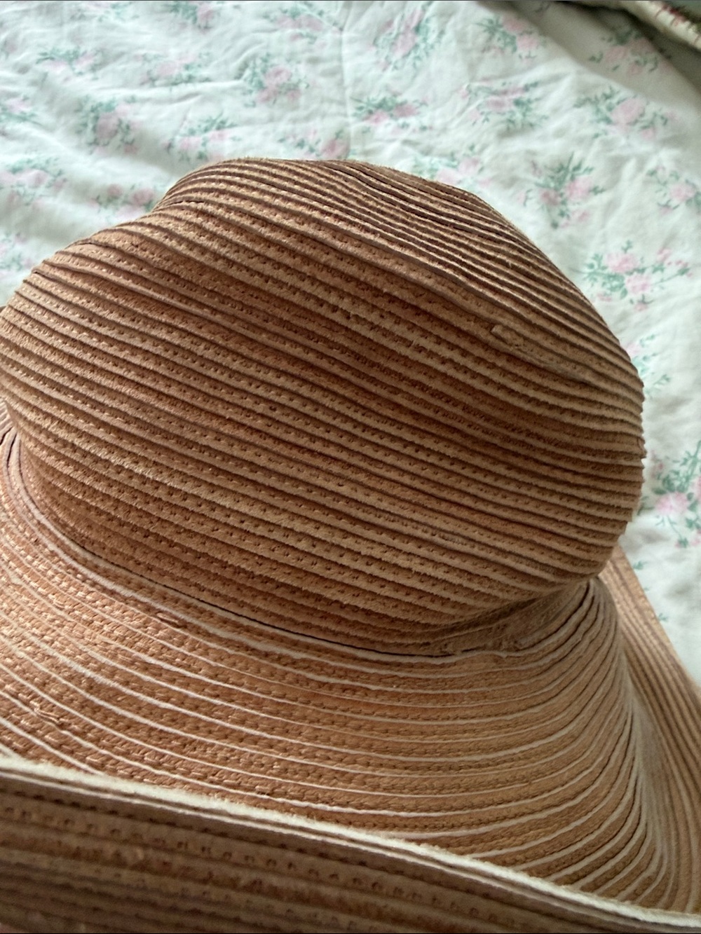 Patricia Underwood Wide Brim Straw Hat in Tan - Picture 4 of 11